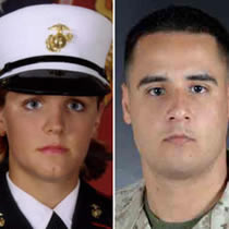 A nationwide manhunt is on for Marine corporal Cesar Armando Laurean after the remains of Lance Cpl. Maria Lauterbach and her unborn child were found in his North Carolina backyard.