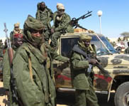 A rebel uprising in Chad was being quashed by government troops Saturday amid reports that at least 1,000 rebels had entered the city and had broken in to the presidential palace.