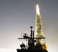 The US Navy launched a missile Wednesday and hit a disabled U.S. spy satellite 150 miles above Earth.