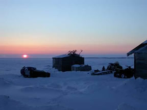 There's no permafrost here, like there was none in Emmonak