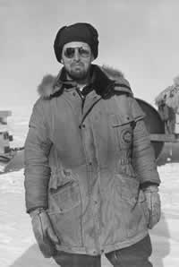 Charles Bentley at the South Pole in 1964.