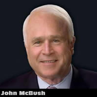 Barack Obama says John McCain's hidden, closed-door fundraisers with President Bush in Arizona proves McCain would extend Bush's failed policies.