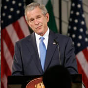 Responding to critics and a government report prepared by his own administration that says that al Qaeda in Iraq is not the same group that attacked the United States on Sept. 11, 2001, President Bush on Tuesday shared intelligence information he claims links the group in Iraq with the central al Qaeda organization.