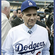 Joe Torre became the new manager of the Los Angeles Dodgers Monday.