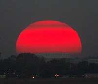 The Gaza strip an sunset