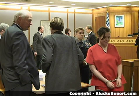 Mechele Linehan leaving the courtroom