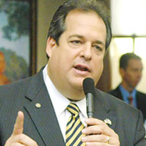Florida Republican Bob Allen, the local Police Union's 2007 Lawmaker of the Year, was arrested for soliciting an undercover officer for oral sex in a public restroom.