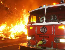 Firefighters in Lake Tahoe, California are making significant progress in containing a wildfire raging south of the city but are bracing for blustery winds and dry conditions that could threaten their efforts in coming days.
