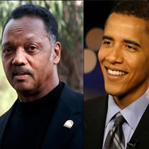 Jesse Jackson and Barack Obama