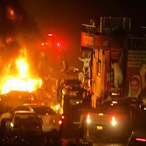 Benazir Bhutto said members of President General Pervez Musharraf's regime may have been involved in last week's suicide bombing that targeted her convoy.