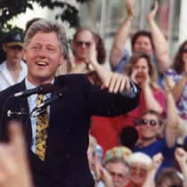 Former President Bill Clinton says the Republican party has been attacking his wife for 16 years, she's so polarizing.