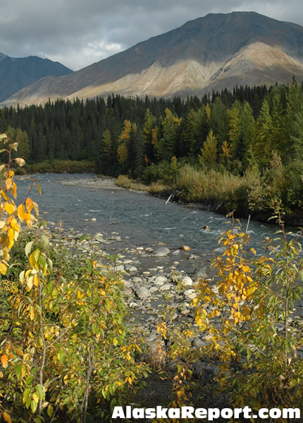 Chulitna River along the Parks Highway, Alaska