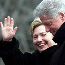 Democratic presidential candidate Hillary Clinton raised $27 million in the 3rd quarter, far more than rival Barack Obama and nearly the total of all Republican candidates combined.